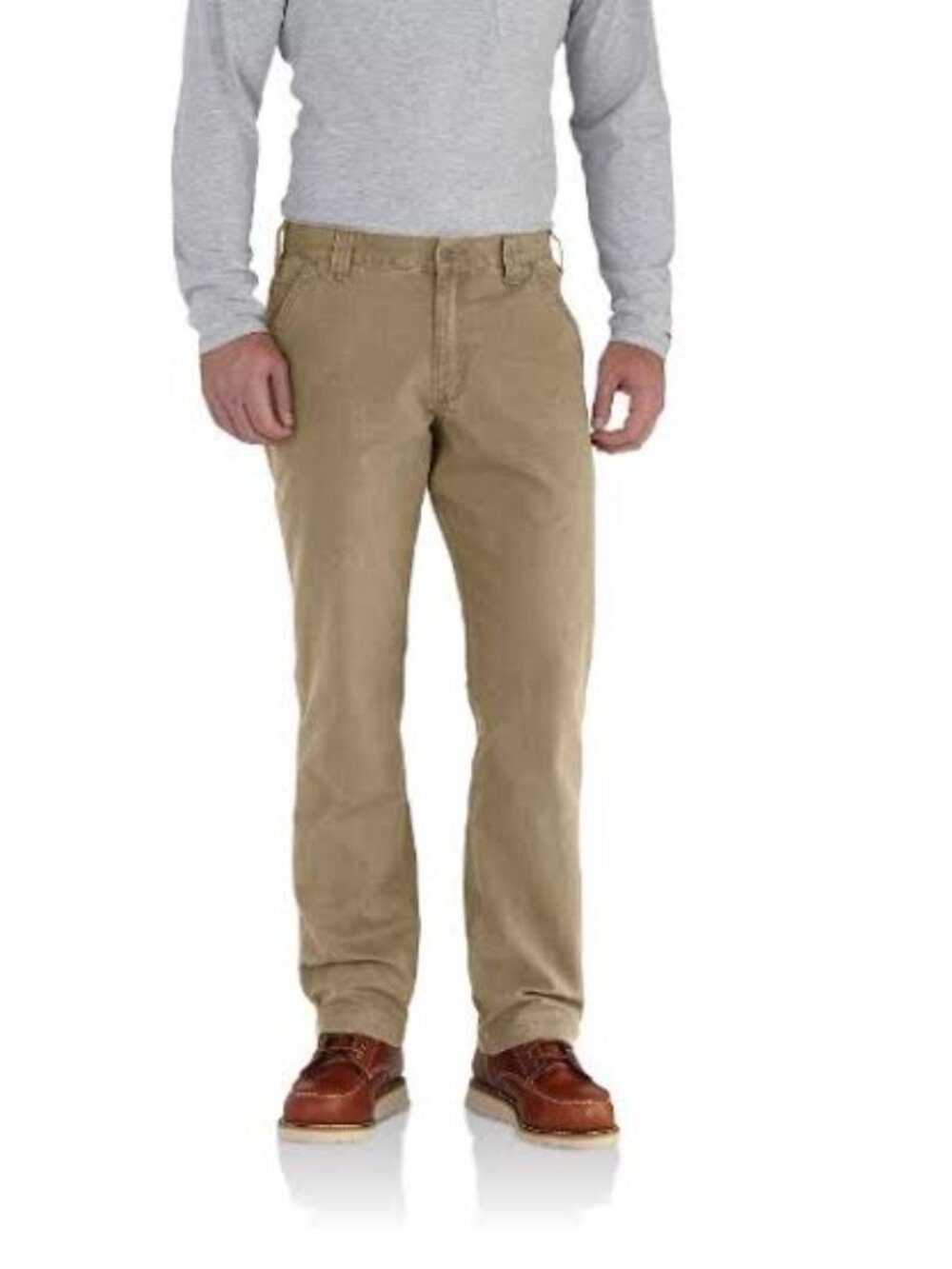 Carhartt Tan Relaxed Fit Stretch Cotton Blend Work Pants Sz 32x32